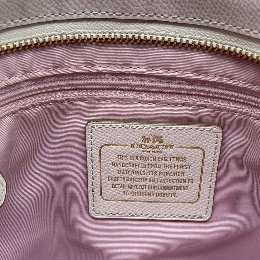 Coach Beige Floral Crossbody Bag